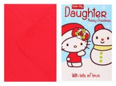 HELLO KITTY DAUGHTER XMAS CARD