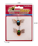 CRAFT DECOR MUSHROOM BEES