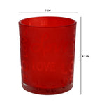 RED CANDLE HOLDER