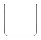 CROYDEX CHROME SHOWER CURTAIN ROD