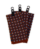 MEN BROWN HANDKERCHIEF FLORAL WOOL