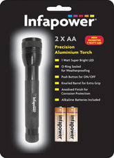 Infapower 2AA Precision Aluminium Torch