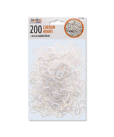 200 PK DECORAIL CURTAIN HOOKS