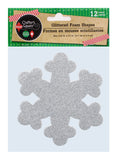 XMAS GLITTERED FOAM SHAPES ASSORTED