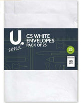 25PK PEAL SEAL ENVELOPES WHITE 80GSM 22.5 X 16CM