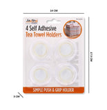 4 PCS SELF ADHESIVE TEA TOWEL HOLDERS
