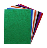 8PC GLITTER FOAM BACKED SHEETS 15*20CM