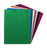 8PC GLITTER FOAM BACKED SHEETS 15*20CM