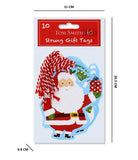 10 SANTA AND FRIENDS GIFT TAGS