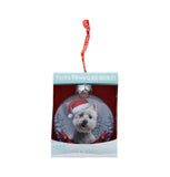 Santa Paws Glass Bauble West Highland Terrier