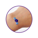 9 PC ETCHED GLASS BEADS REGAL