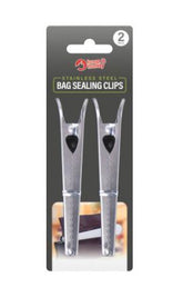 2PK STAINLESS STEEL BAG SEALING CLIPS