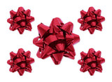 RED METALLIC SHINE GIFT BOW 6.3CM