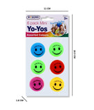 RYSONS 6PK ASSORTED MINI YO-YOS