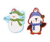 10 SANTA AND FRIENDS GIFT TAGS