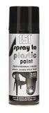 400ML SPRAY TO PLASTIC PAINT W/ BLACK GLOSS