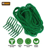 4M PEA & BEAN NETTING WITH 8 PLANT FIXING CLIPS