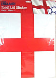 C'MON ENGLAND FLAG TOILET LID STICKER