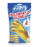 PK OF 2 PAIRS HOUSEHOLD GLOVES MEDIUM