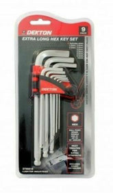 9 PIECE HEAT TREATED HEX KEY SET W/ KEY HOLDER