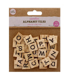 30PK WOODEN ALPHABET LETTER TILES