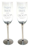 BRIDE & GROOM GLASS