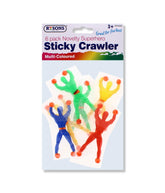 RYSONS 6PK ASSORTED NOVELTY SUPERHERO STICKY CRAWLER
