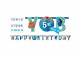 DORY BIRTHDAY BANNER NUMBER STICKER