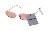 ELLA METAL SQUARE PINK/ROSE SUNGLASSES