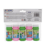 RYSONS 5PK PARTY BUBBLES & WAND 60ML