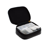 7 DAY PILL BOX WALLET ORGANIZER BLACK