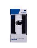 WHITE UNIVERSAL RAIL SLIDER CROYDEX