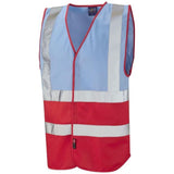 LEO SKY BLUE/ RED VEST M