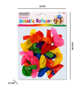 30 PK METALLIC BALLOONS