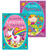 ASSORTED UNICORN COLOURING BOOK  27 X 19.5CM