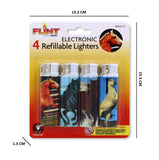 4PK ELECTRONIC LIGHTERS-HORSES