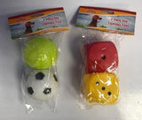 PET BUDDIES  DOG SQUEAKY PLAY TOY 2 PACK
