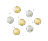 7 PC LAMPWORK GLASS BEADS PEARL