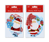 10 SANTA AND FRIENDS GIFT TAGS