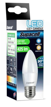 SUPACELL E27 LED CANDLE 5W WARM WHITE