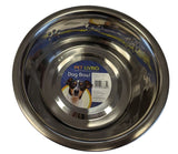PET TOUCH DOG STAINLESS STEEL EMBOSSED BOWL 21CM X 7CM