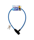 ASSORTED WIRE COATED BIKE LOCK W/ 2 KEYS