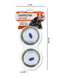 2PK SCOURING PADS WITH HANDLES
