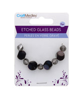 9 PC ETCHED GLASS BEADS CLASSIC