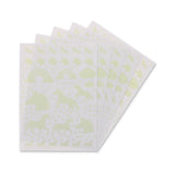 600PCS 5 SHEETS UNICORN STICKERS GLOW IN DARK