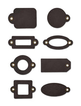 8 PC TAG MEDLEY LEATHER-LOOK