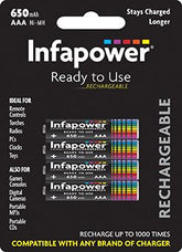 Infapower AAA 650mAh (4) Ni-Mh