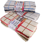 5 PACK HOTEL QUALITY TEA TOWELS