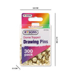 300PK DOME TOPPED DRAWING PINS