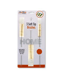 3PK SOFT TIP BRUSHES